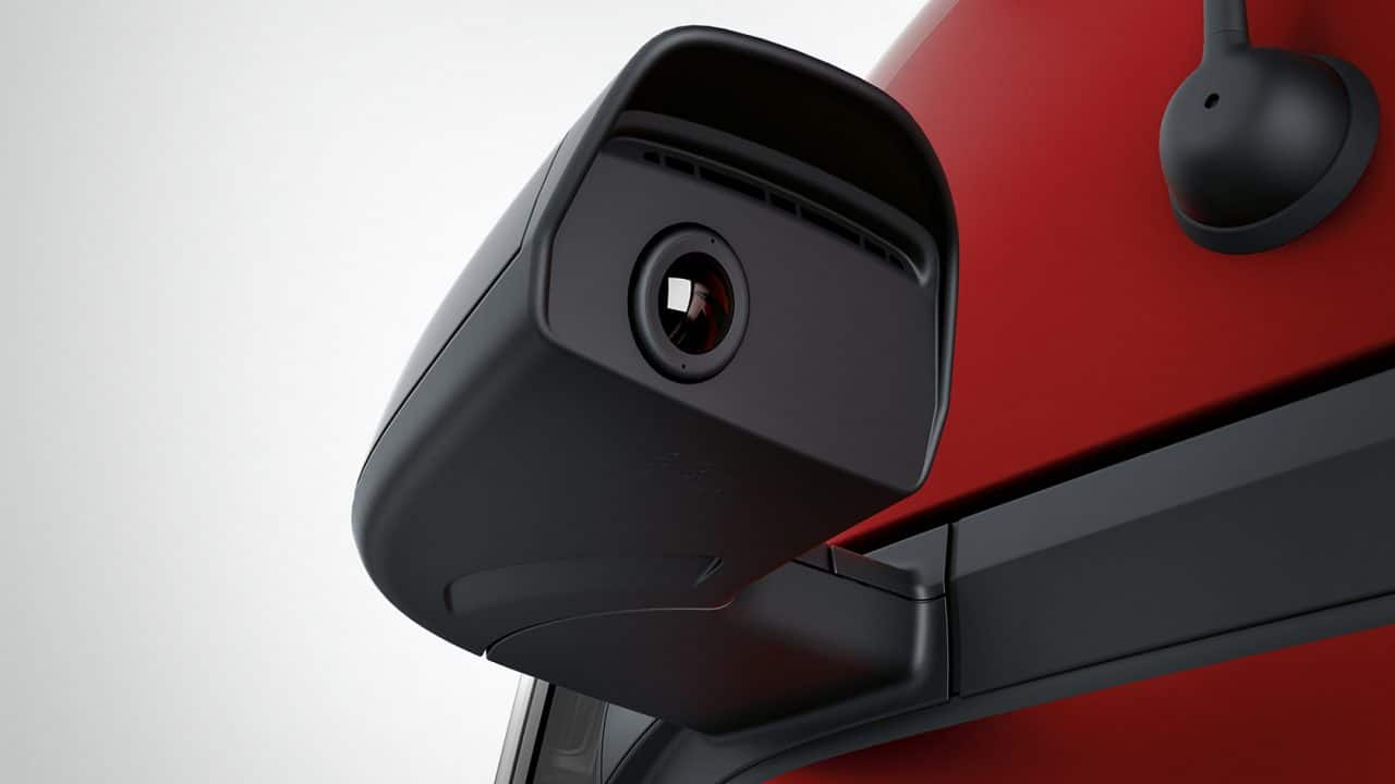 backspegel på Mercedes-Benz lastbil Actros