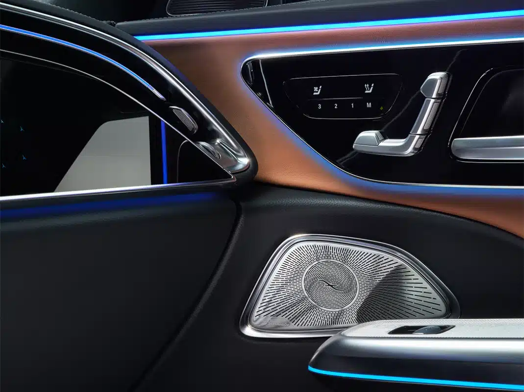 detaljbild interiört av en e klass