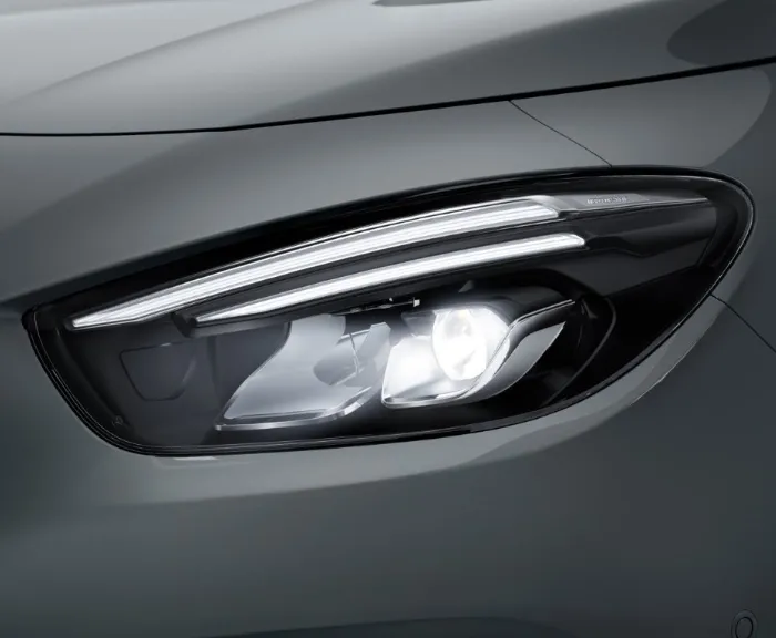 detaljbild på en strålkastare