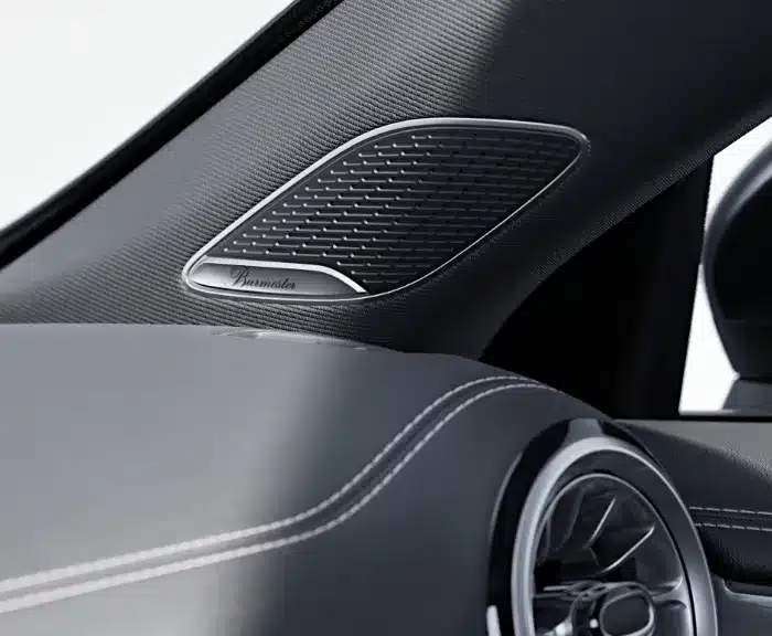 detaljbild på högtalargaller