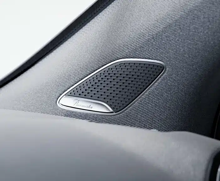 detaljbild på en högtalare