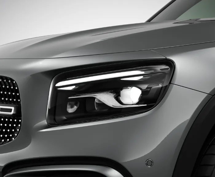 strålkastare på en glb