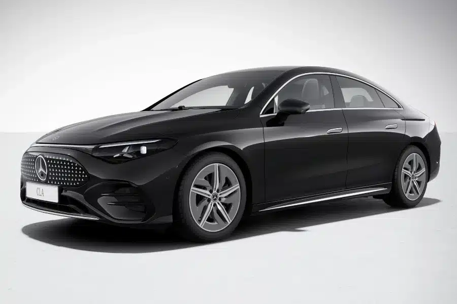 En svart Mercedes-Benz